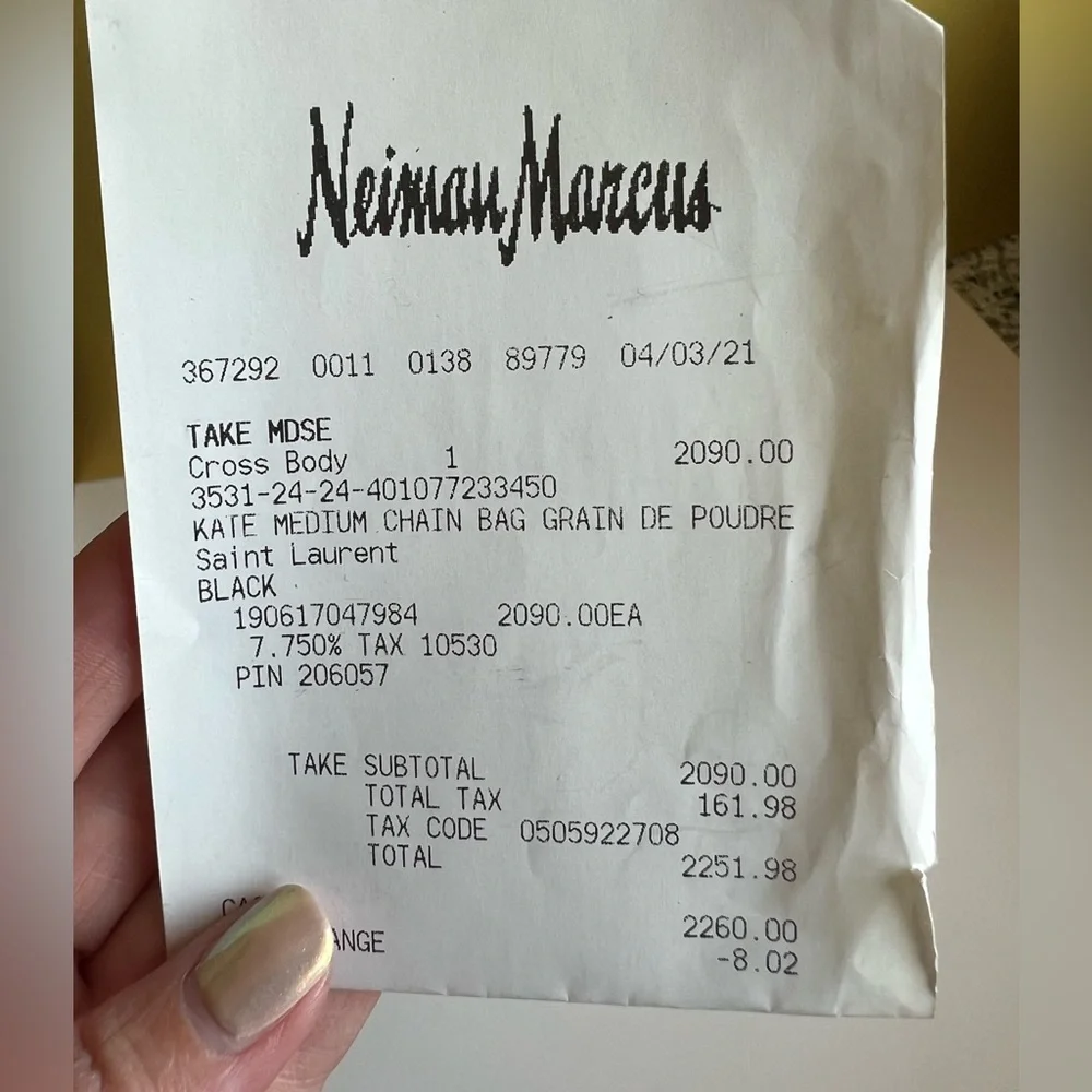 YSL Kate Medium Chain Bag Black-on-Black | Saint Laurent Crossbody | Tags - Picture 16 of 16